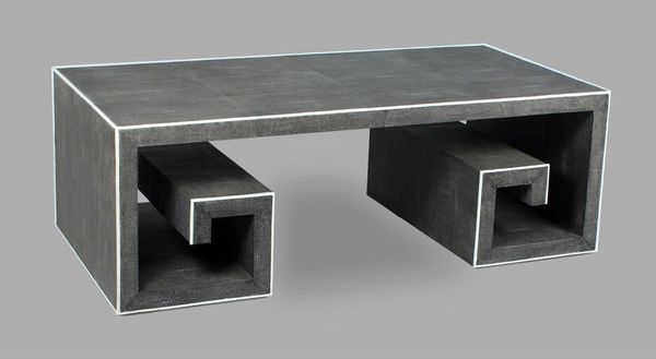 Luxury Leather Clad Trunk Table